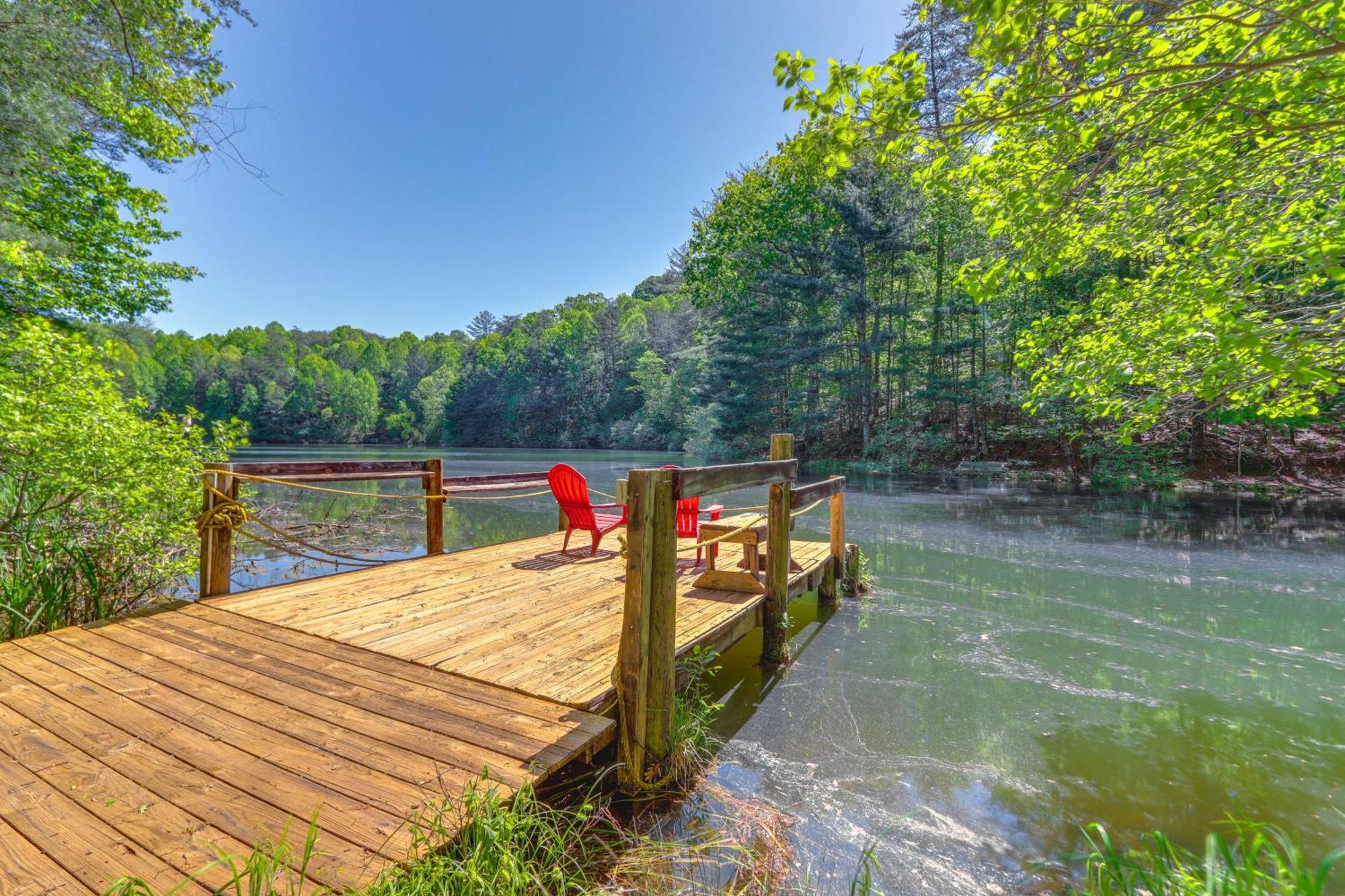 Lakeside Cabin Game Room, Dock, Orchard, Wineries Ellijay Εξωτερικό φωτογραφία